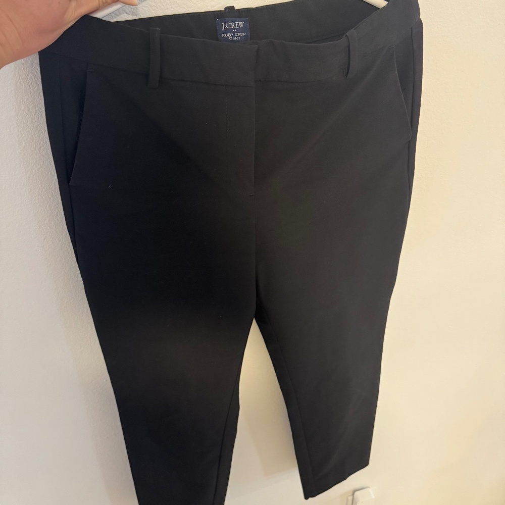 J. Crew Ruby Crop Pant in Black